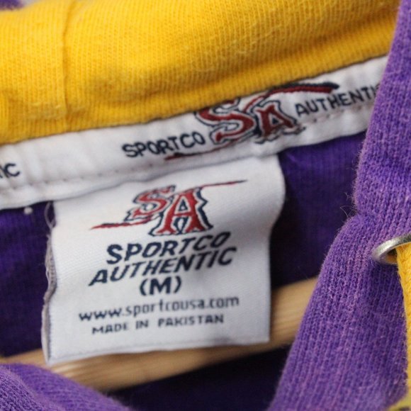 Vintage Sportco Authentic Hoodie Sweatshirt Women's Purple Western Embroidered M - Picture 7 of 10